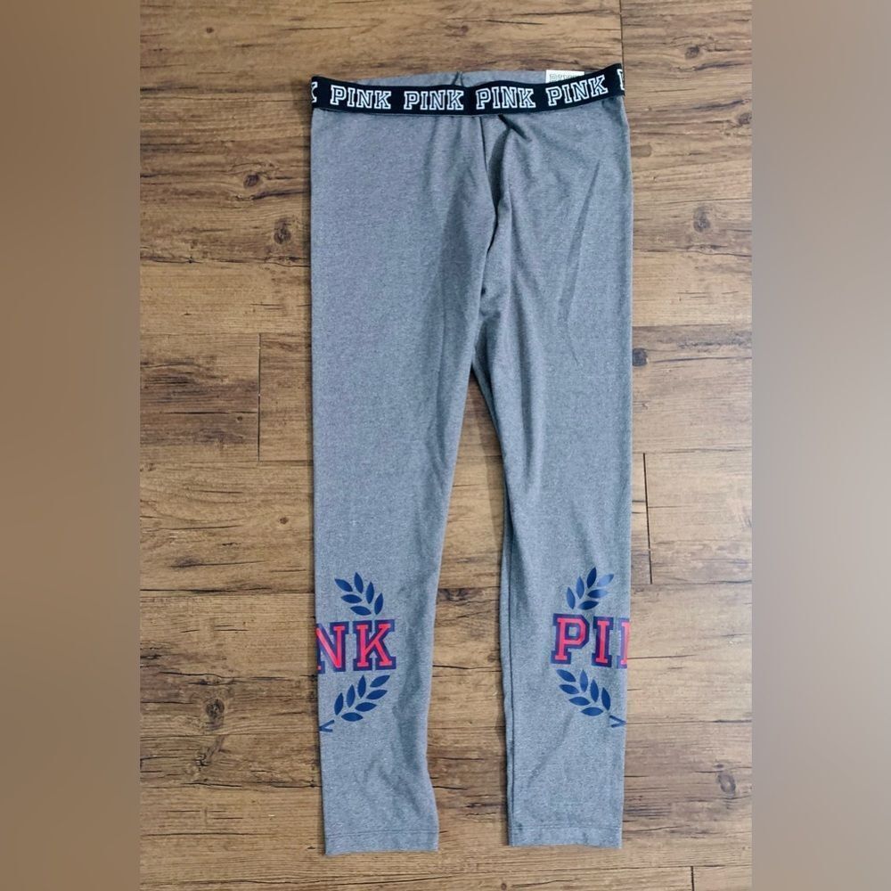 PINK VS FLAT LEGGINGS LARGE NWT